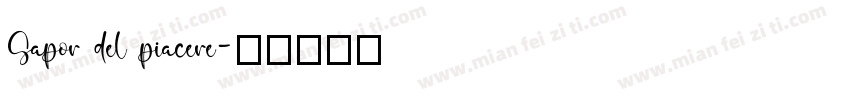 Sapor del piacere字体转换